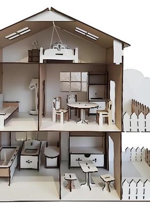Кукольный домик «tree home» белый 49*21*50 см