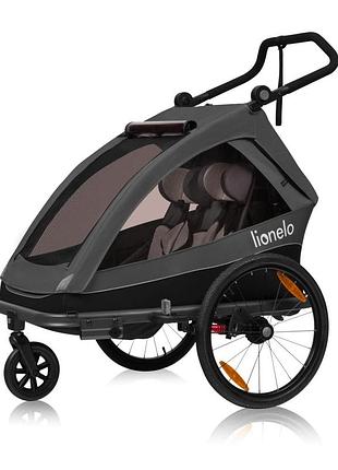 Велосипедный прицеп с функцией коляски lionelo cama graphite