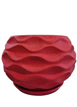 Горшок керамический волна кожа 10л тм авангард