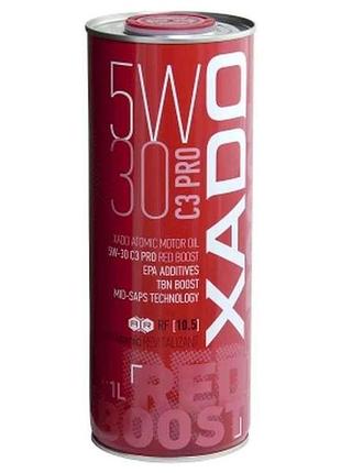 Масло моторне синтетичне c3 pro red boost, ж/б 5w-30 1л тм xado
