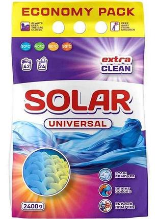 Стиральный порошок 2.4кг руч/автом бесфосфатный universal тм solar