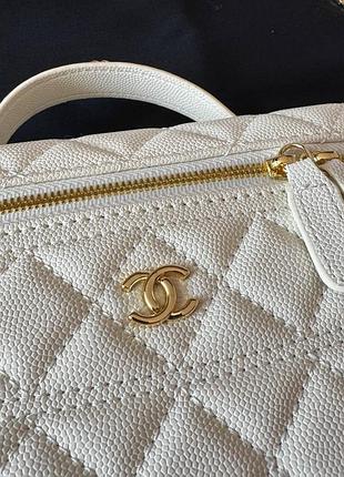 Жіноча сумка преміум vanity case milk/gold 9