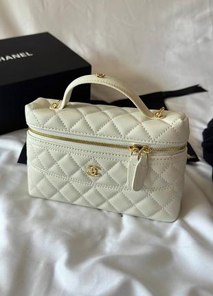 Жіноча сумка преміум vanity case milk/gold 8
