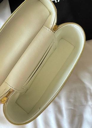 Жіноча сумка преміум vanity case milk/gold 4