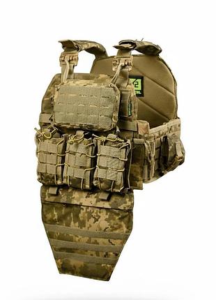 Плитоносій 4 швидких скидання з нашивкою 7.62 піксель тр6430