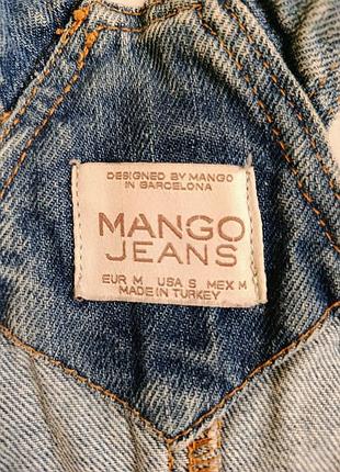 Mango джинсовий міні сарафан на бретелях розмір м 7