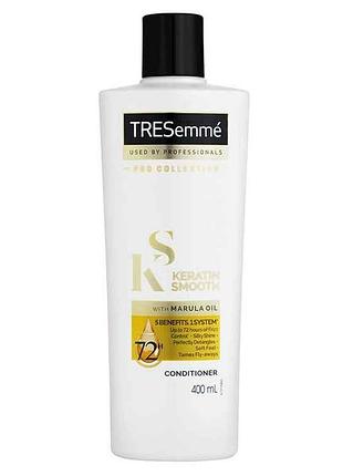 Кондиціонер для волосся keratin smooth розгладжуючий 400мл тм tresemme