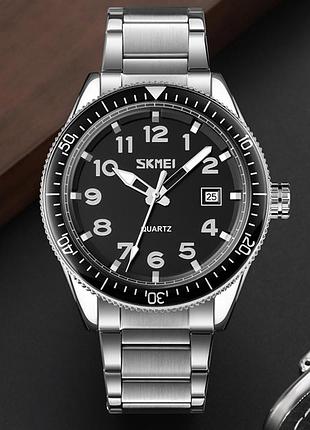 Skmei 9232ssibk silver/black-steel strap 3