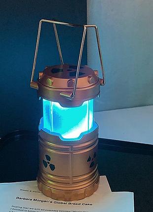 Led светильник nuclear reactor - мини-ночник, медно-голубой неоновый цвет, 3×aaa
