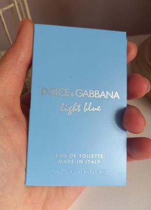 Пробник туалетной воды dolce&amp;gabbana