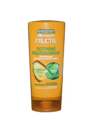 Бальзам-ополіскувач 200мл (потрійне відновлення) тм garnier fructis
