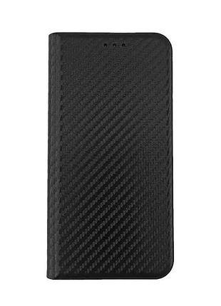 Чехол-книжка redmi/poco style case carbon для note 13 pro 4g/note 14s/m6 pro black тм gerlax