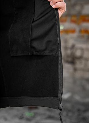 Тактическая куртка softshell masad черная 8