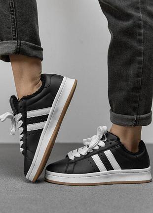 Женские кроссовки sandra black /white нв670-10 мех тр6260