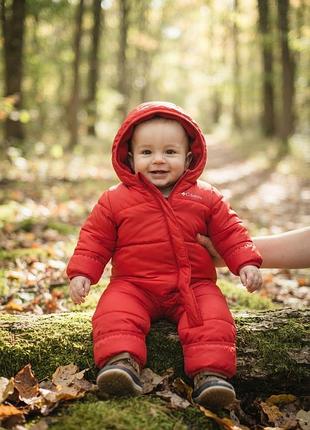 Стеганый зимний комбинезон пуховик 6м 68 см snuggly bunny bunting columbia коломбия для хлопчика и девочки детский