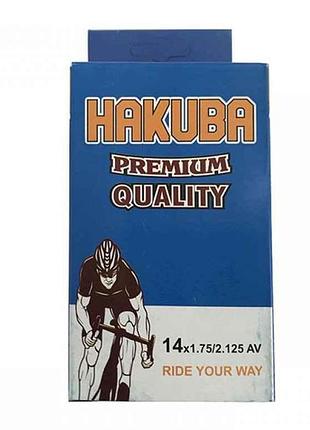 Камера для велосипеда d-14*1.75/2.125 av тм hakuba