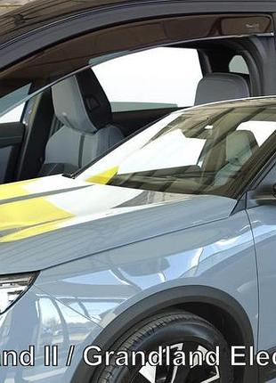 Ветровики для opel grandland x 2017+ (вставные, 4шт) heko 25411