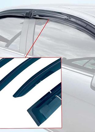 Ветровики для hyundai santa fe 2018+ (hic) hy58