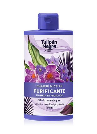 Шампунь для волос мицеллярный tulipan negro очищающий (400 мл) daily skin care