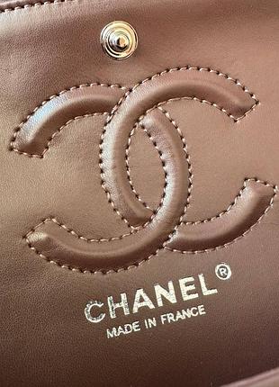 Жіноча сумка преміум classic 2.55 medium chocolate/silver 7