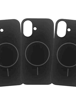 Накладка magsafe color iphone для 15 pro max black тм gerlax
