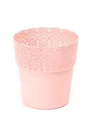 Горщик для квітів 400мл белла 115 рожевий пудра тм lamela