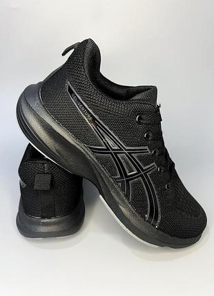 Asics gel venture для бігу, спорту, унісекс чорні 36-40 р.