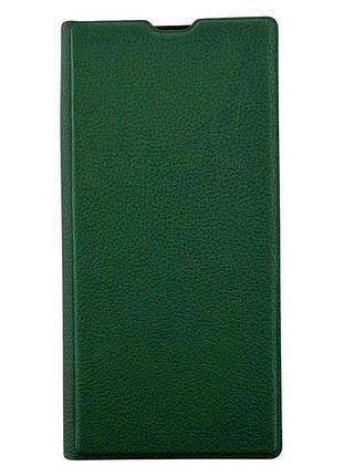 Чехол-книжка redmi/redmi style case для note 9/10x dark green тм gerlax