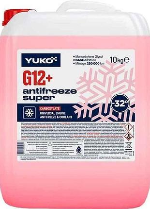 Антифриз antifreeze-32 (super g12) червоний 10кг тм yuko