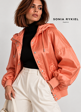 Sonia rykiel неймовірно шикарний бомпер ветрівка легка куртка