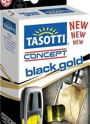Освежитель жидкий на обдув 8ml - "tasotti" - concept - black gold (черное золото) (24шт/уп)