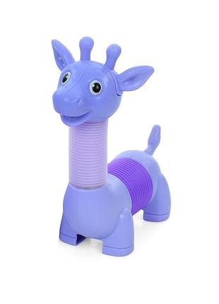 Детская антистресс-игрушка "жирафик" ss-8024(violet-2) световые эффекты
