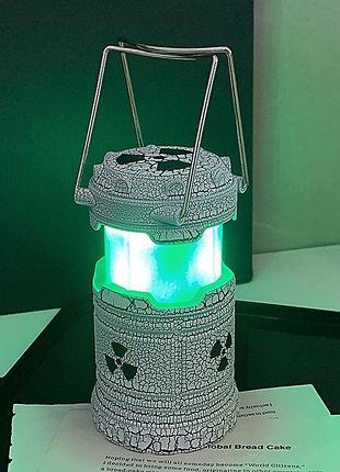 Led светильник nuclear reactor - мини-ночник, бело-зеленый неоновый цвет, 3×aaa