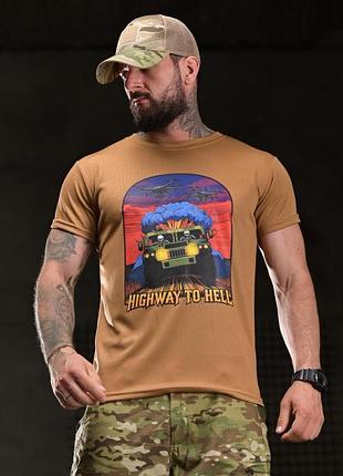 Тактическая футболка born of war highway coyot вт4748