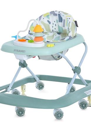 Детские ходунки pyramid me 1217 green, музыка, свет