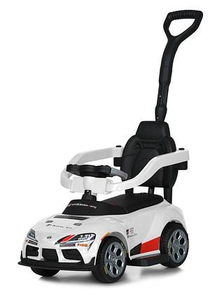 Детская каталка-толокар 2 в 1 m 6129el-1 с родительской ручкой