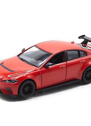 Машинка інерційна "jaguar xe sv project 8" kt5416w масштаб 1:36 червоний