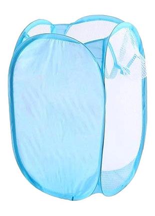 Корзина-сетка для игрушек 10-76(blue) с рисунком, 48х25 см