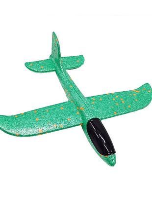Дитячий метальний літак-планер c28006(green) довжина 26 см