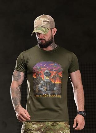 Тактическая футболка born of war i’m back oliva вт4754
