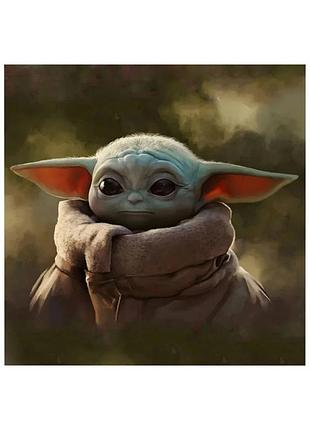 Постер на пвх "yoda grogu portrait" ukrposter 2200550041 без рамки, 50х50 см
