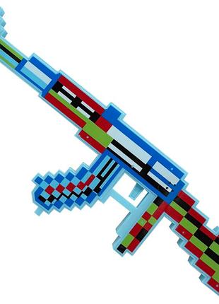 Детская игрушка автомат "minecraft" mсr-a(blue) световые и звуковые эффекты