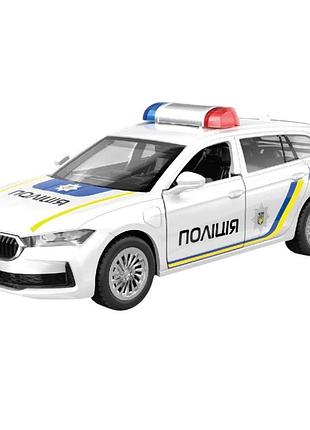 Детская автомодель "skoda superb полиция" technodrive 250947 масштаб 1:43