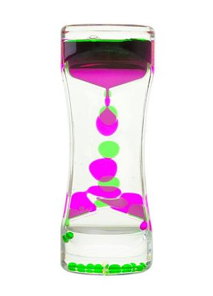 Песочные часы xx-3(green) зеленый, с гелевой жидкостью, 13,5 см