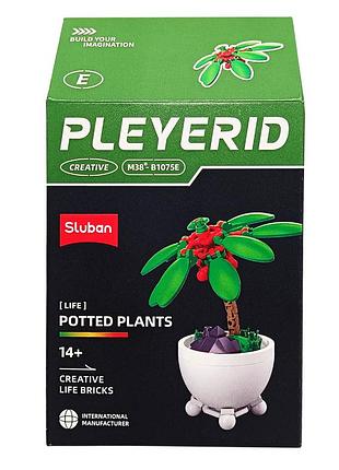Детский конструктор "цветы в горшке" potted plants sluban m38-b1075e