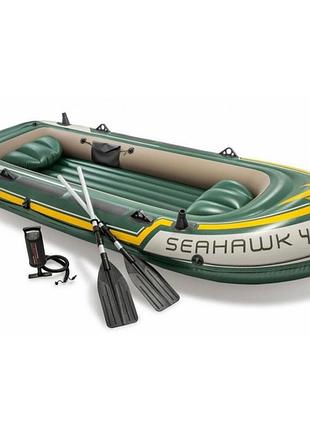 Лодка туристическая трехместная sea hawk 68351, 338 х 127 х 50 см