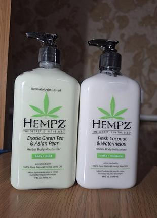 Лосьон молочко для тела hempz fresh coconut &amp; watermelon herbal body moisturizer