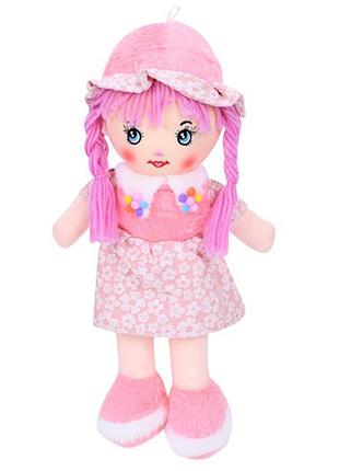 Детская игровая кукла fg240408152a-1(light-pink) 38 см, мягконабивная, петелька