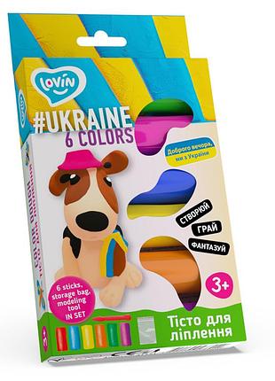 Набір для ліплення з тістом асорті 6 кольорів #ukraine tm lovin 41171