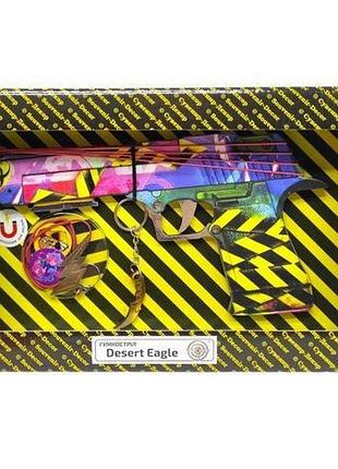 Зібрана модель гумкостріл "desert eagle fusion" de-fu